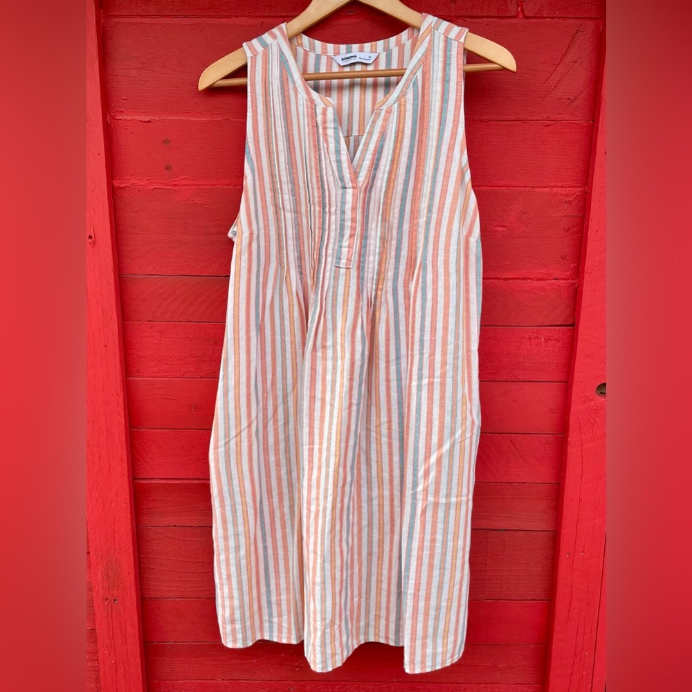 Sonoma Striped Midi tunic Dress